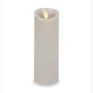 Luminara 3” x 8.5” Unscented Grey Pillar.